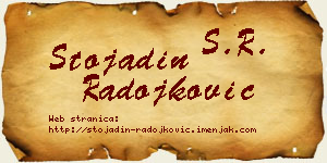 Stojadin Radojković vizit kartica